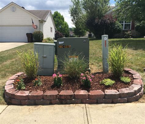 street electrical box|electrical box in front yard.